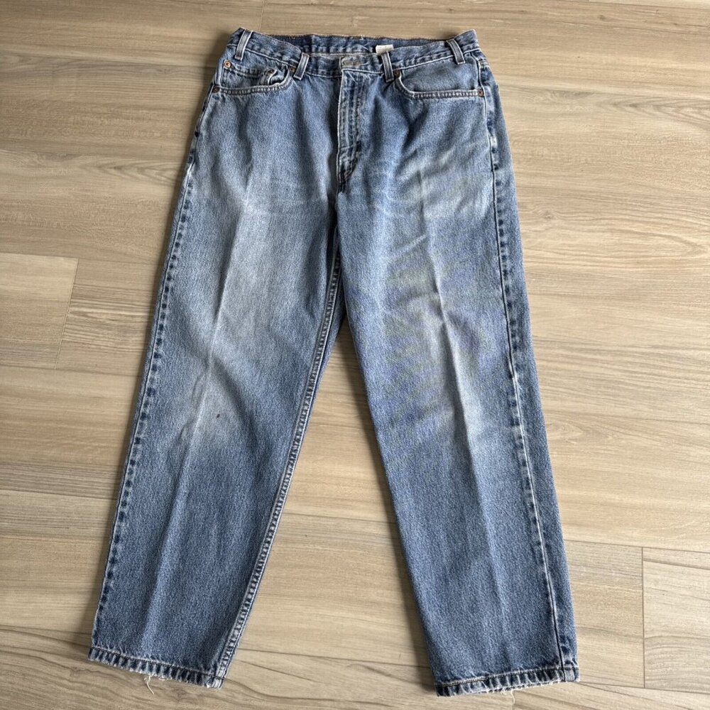 Levis Levi’s Jeans Men‎ 36x30 550 Relaxed Straight Leg Med Wash Work Pants Baggy